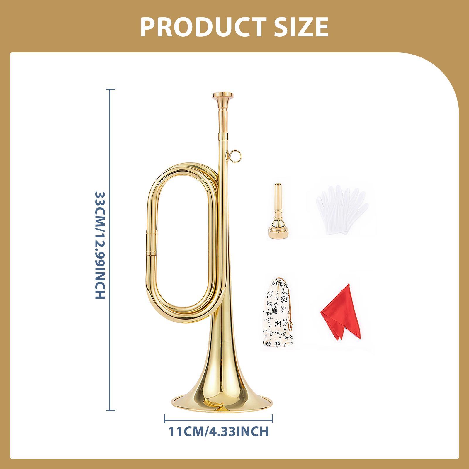 Trumpet with Gloves Music Inst - Musical Instrument Bugle recension och pris