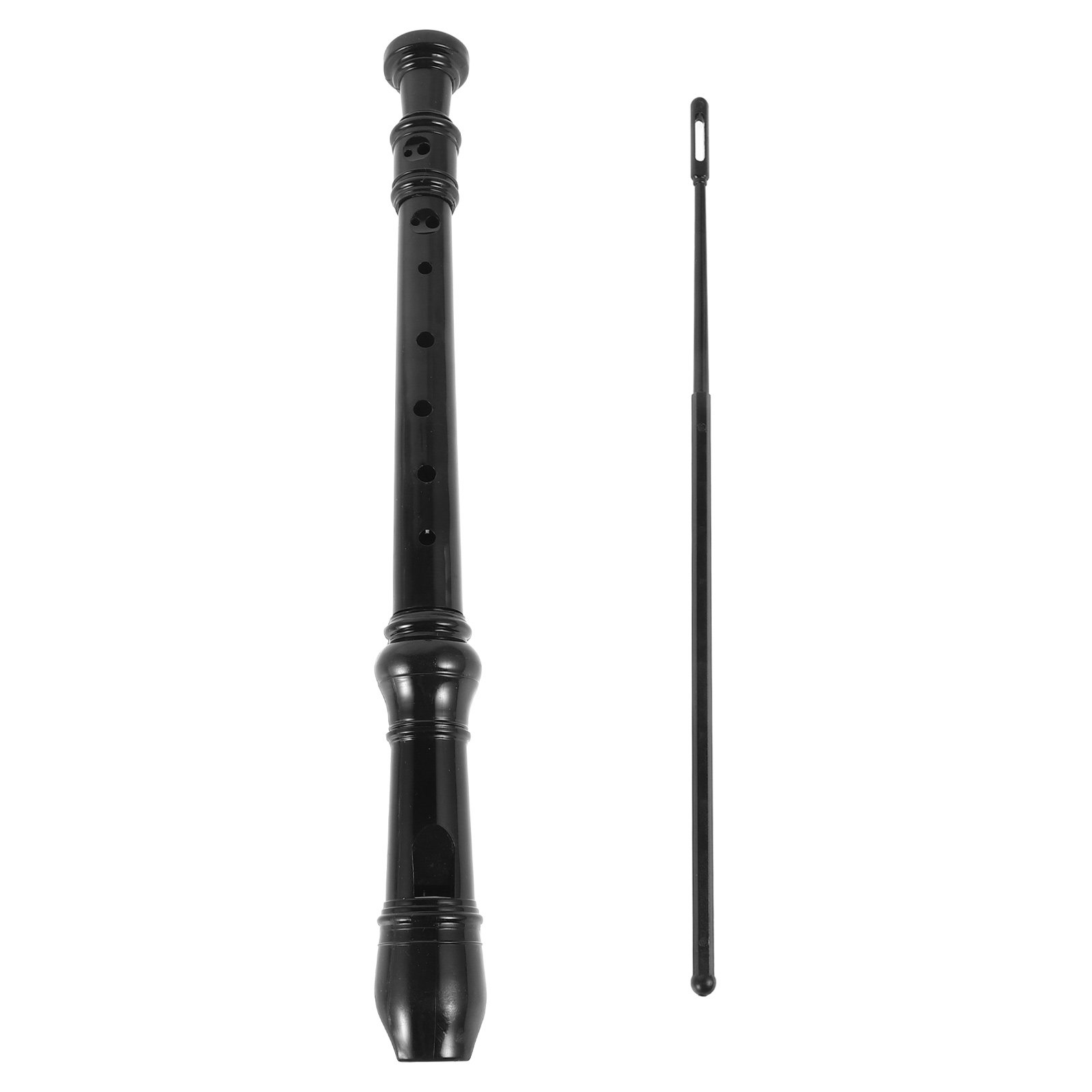 8 Hole Black Transparent ABS S - Soprano Recorder Plastic recension och pris